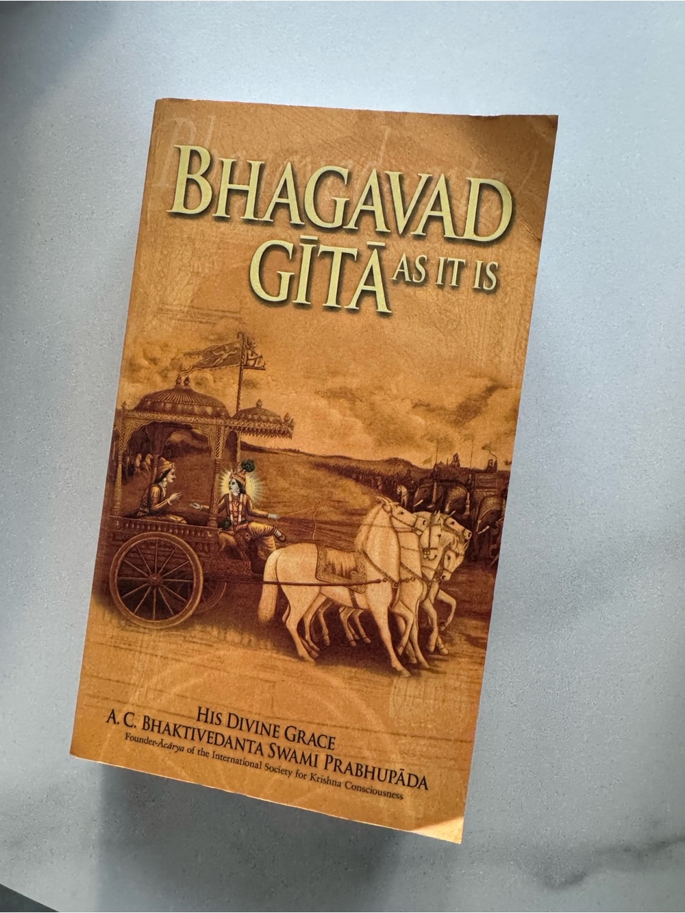 Bhagavad Gita As It Is — Orange Cover